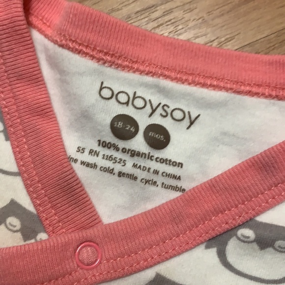 Babysoy organic cotton kimono bodysuit - Picture 2 of 6